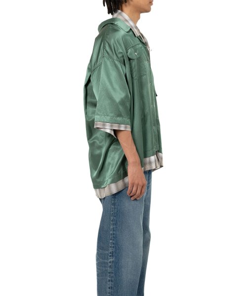 画像4: Maison MIHARA YASUHIRO Double Layered Short-Sleeve Shirt (4)