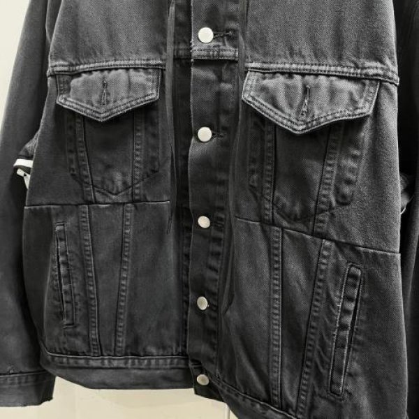 画像4: QBISM REMAKE DENIM HOODIE JACKET (4)