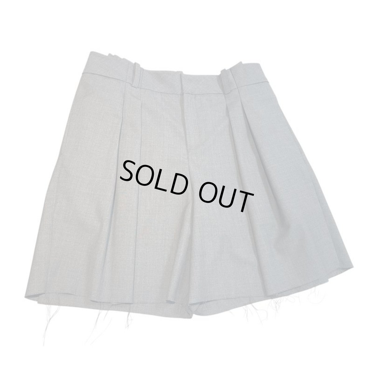 画像1: SONIA CARRASCO WOOL GABA SUPER110s SHORT TROUSERS  (1)