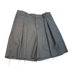画像1: SONIA CARRASCO WOOL GABA SUPER110s SHORT TROUSERS  (1)