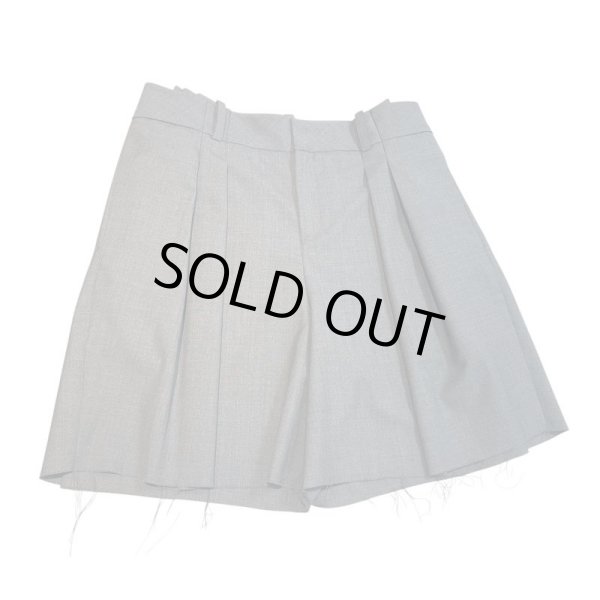 画像1: SONIA CARRASCO WOOL GABA SUPER110s SHORT TROUSERS  (1)