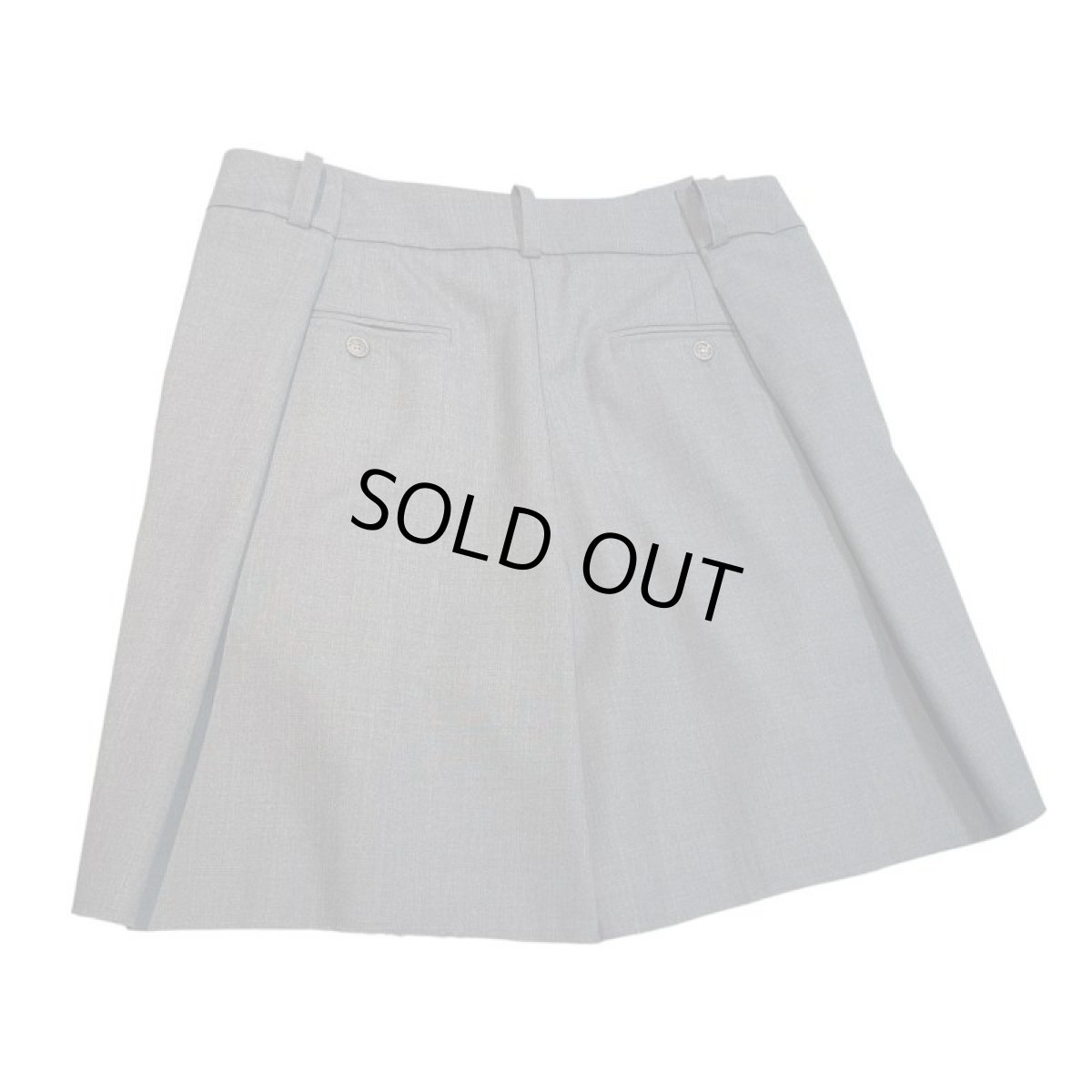 画像2: SONIA CARRASCO WOOL GABA SUPER110s SHORT TROUSERS  (2)