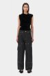 画像4: GANNI ガニー Black Velvet Ruched Top (4)