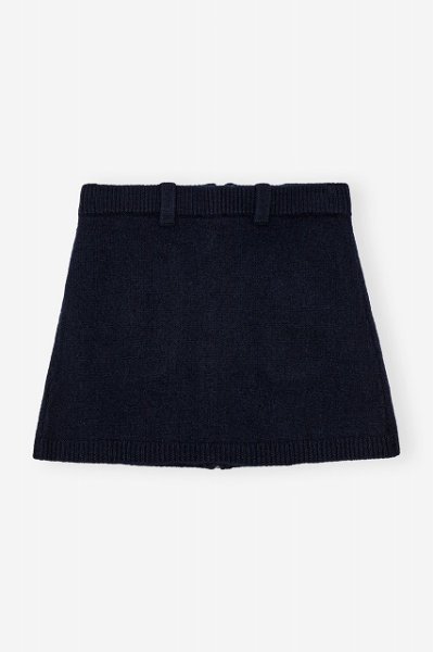 画像2: GANNI ガニー Dark Blue Mini Skirt (2)