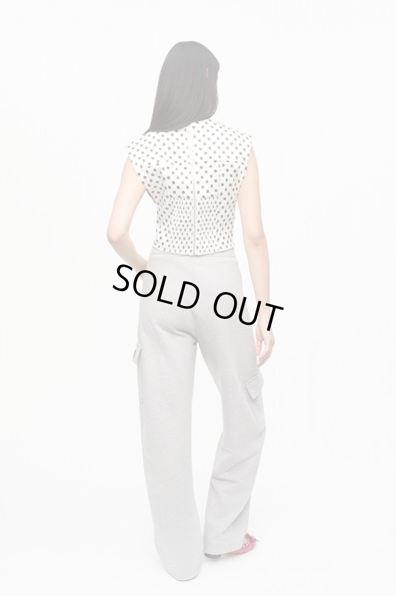 画像4: GANNI ガニー Polka-Dot Satin Corset Blouse (4)