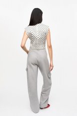 画像4: GANNI ガニー Polka-Dot Satin Corset Blouse (4)