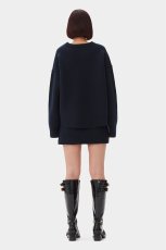 画像4: GANNI ガニー Dark Blue Mini Skirt (4)
