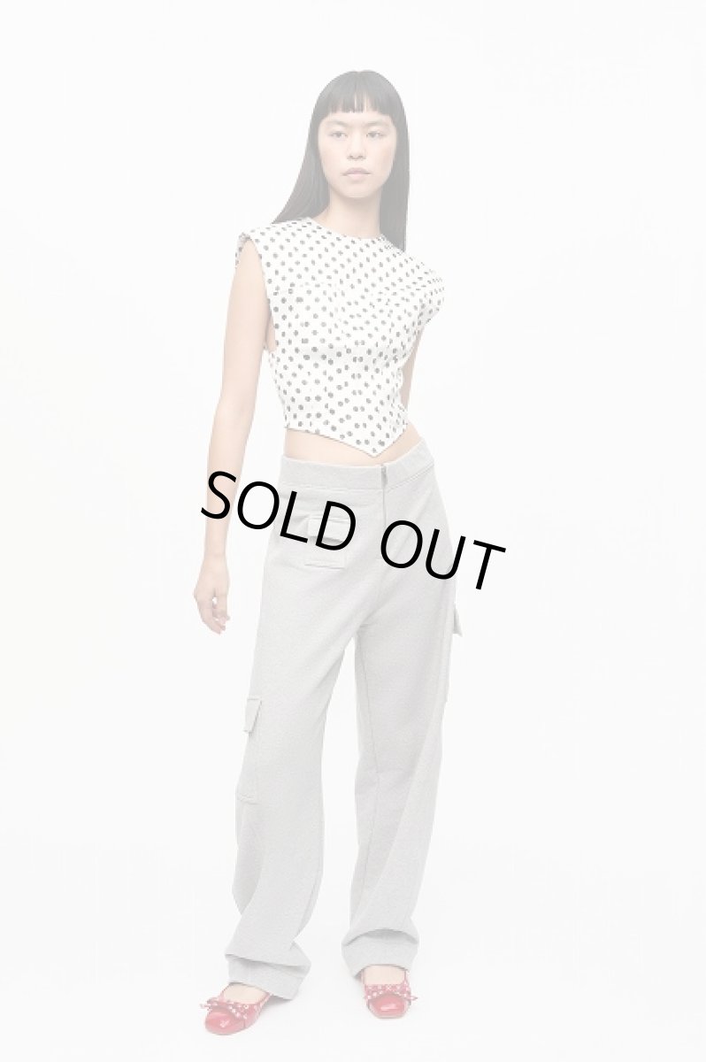 画像5: GANNI ガニー Polka-Dot Satin Corset Blouse (5)