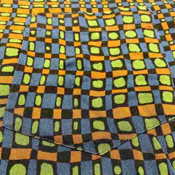 画像4: OSKLEN MEN'S オスクレン S/S GEOMETRY RAYON SHIRT ジオメトリーレーヨンシャツ (4)