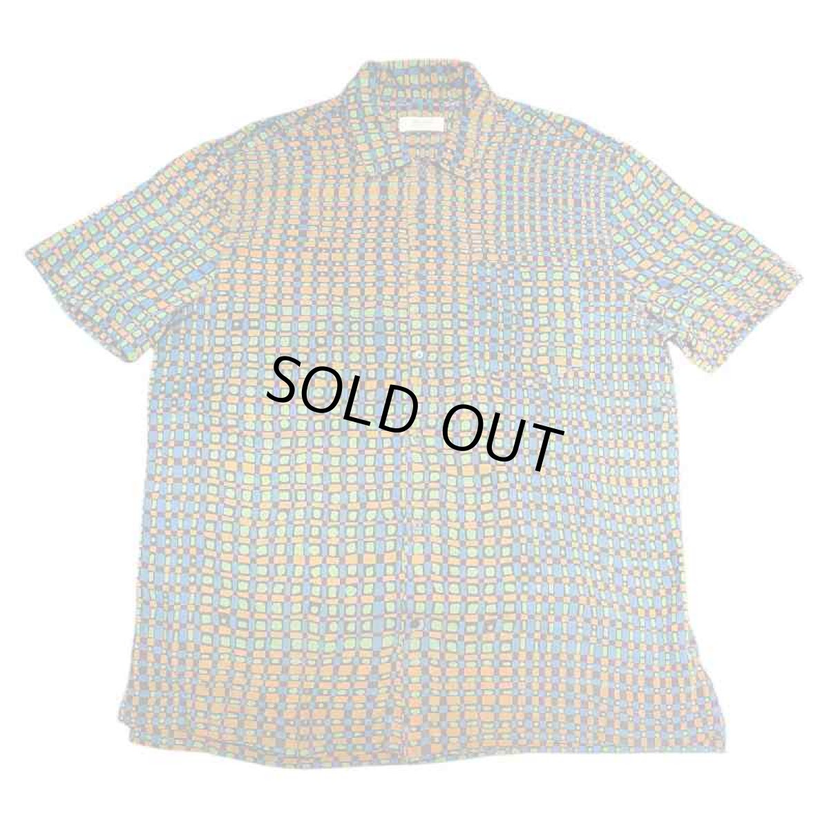 画像1: OSKLEN MEN'S オスクレン S/S GEOMETRY RAYON SHIRT ジオメトリーレーヨンシャツ (1)