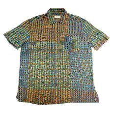 画像1: OSKLEN MEN'S オスクレン S/S GEOMETRY RAYON SHIRT ジオメトリーレーヨンシャツ (1)
