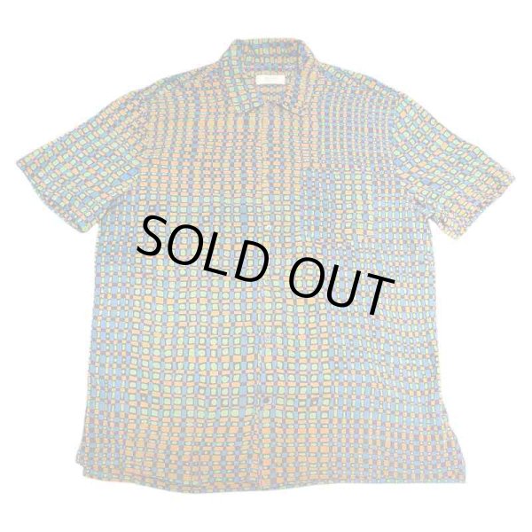 画像1: OSKLEN MEN'S オスクレン S/S GEOMETRY RAYON SHIRT ジオメトリーレーヨンシャツ (1)