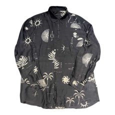 画像1: OSKLEN MEN'S オスクレン L/S COTTON SILK SHIRT コットンシルクシャツ (1)