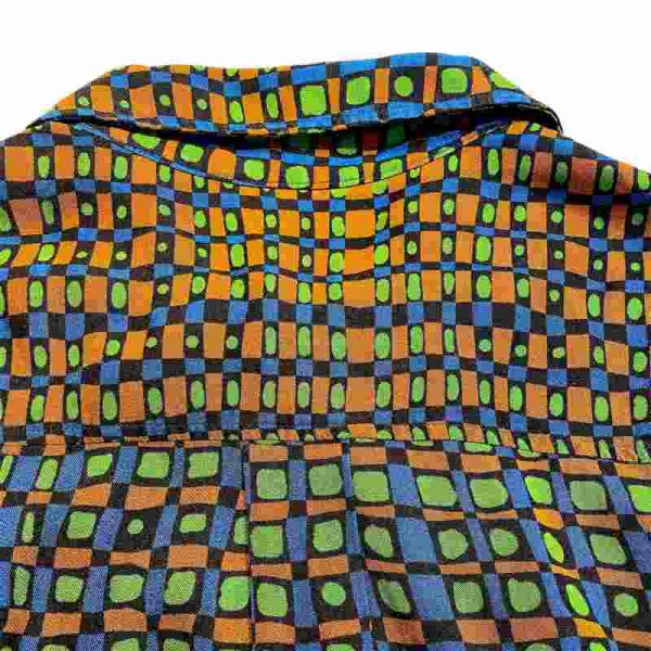 画像7: OSKLEN MEN'S オスクレン S/S GEOMETRY RAYON SHIRT ジオメトリーレーヨンシャツ (7)