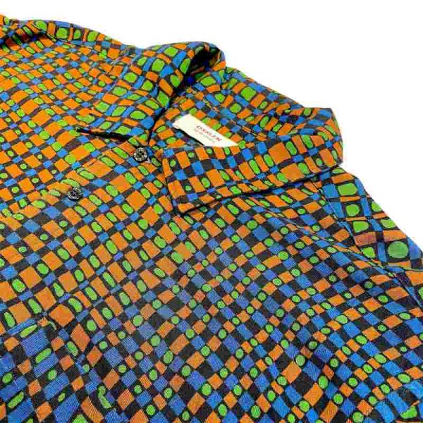 画像3: OSKLEN MEN'S オスクレン S/S GEOMETRY RAYON SHIRT ジオメトリーレーヨンシャツ (3)