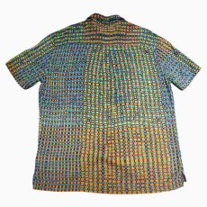 画像2: OSKLEN MEN'S オスクレン S/S GEOMETRY RAYON SHIRT ジオメトリーレーヨンシャツ (2)