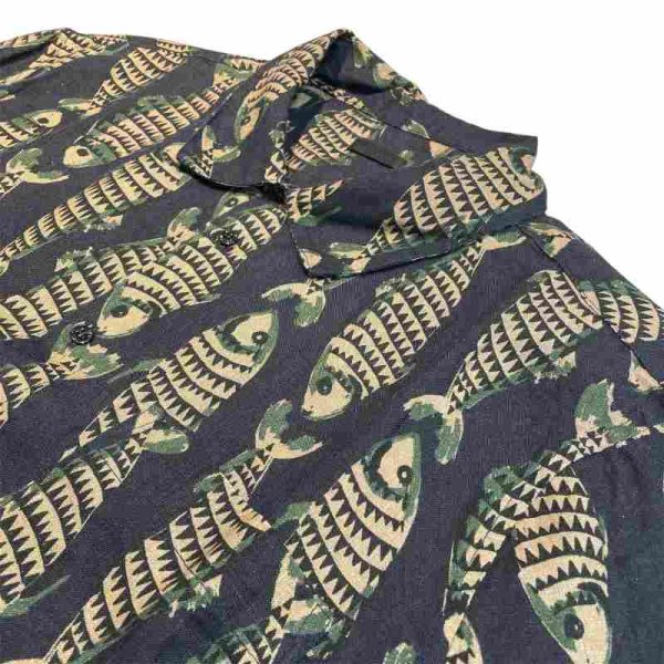 画像3: OSKLEN MEN'S オスクレン S/S LINEN SHIRT リネンシャツ (3)