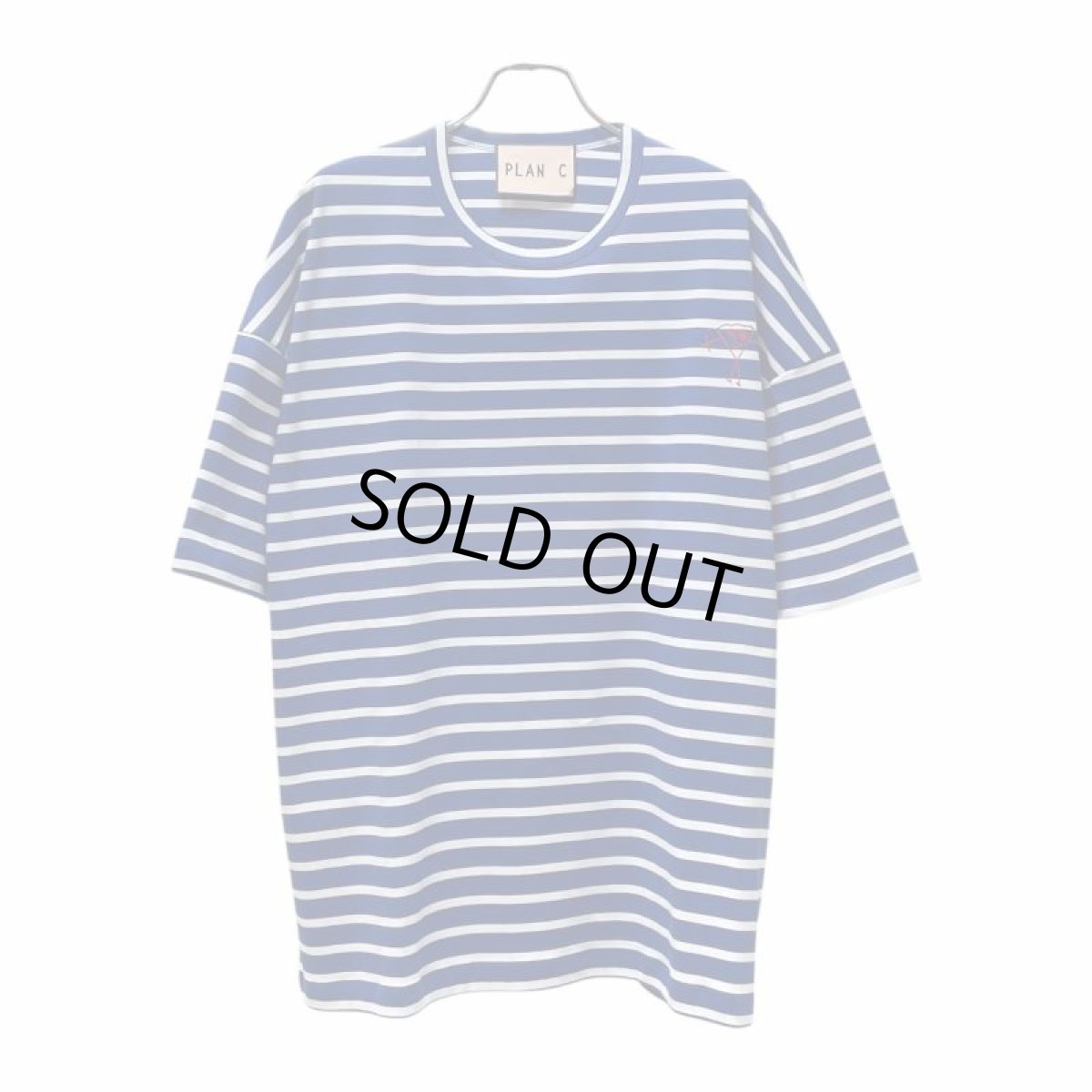 画像1: PLAN C  プランシー STRIPED JERSEY WHITE STRIPE S/S TEE (1)