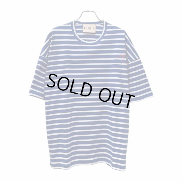 画像1: PLAN C  プランシー STRIPED JERSEY WHITE STRIPE S/S TEE (1)