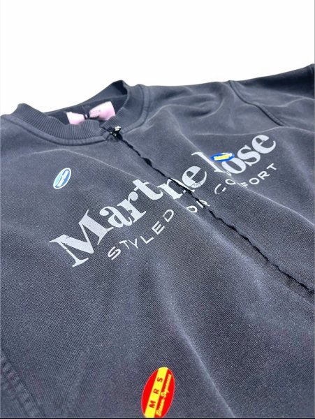 MARTINE ROSE ZIP UP CREW 正規取扱い店舗公式通販 ご注文確認後 MARTINE ROSE ZIP UP CREW 正規取扱い店舗公式通販 ご注文確認後