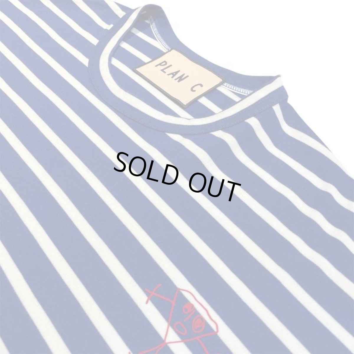 画像3: PLAN C  プランシー STRIPED JERSEY WHITE STRIPE S/S TEE (3)