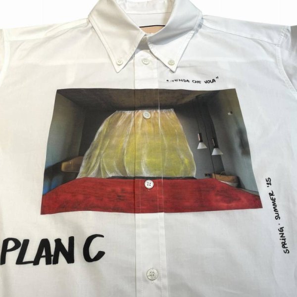 画像3: PLAN C  プランシー COTTON POPELINE L/S SHIRT  (3)