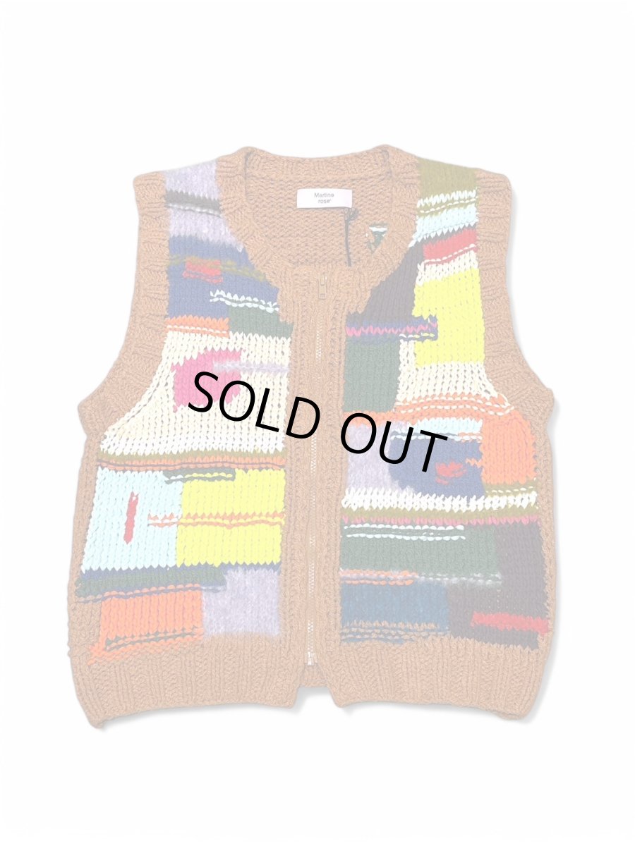画像1: MARTINE ROSE HANDKNIT ZIP VEST (1)