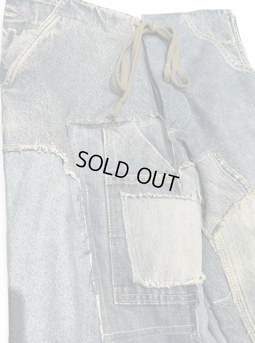 画像2: Greg Lauren MIXED DENIM TUX LOUNGE PANT (2)