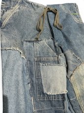 画像2: Greg Lauren MIXED DENIM TUX LOUNGE PANT (2)