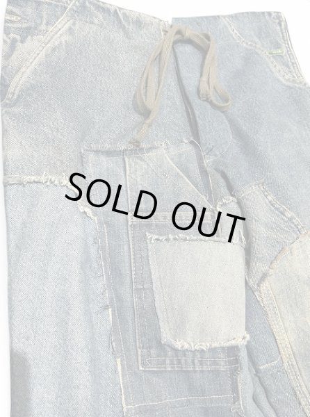 画像2: Greg Lauren MIXED DENIM TUX LOUNGE PANT (2)