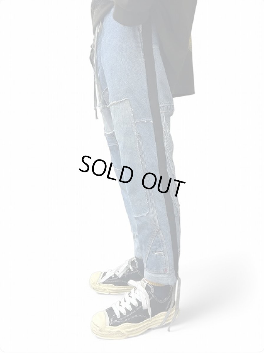 画像9: Greg Lauren MIXED DENIM TUX LOUNGE PANT (9)