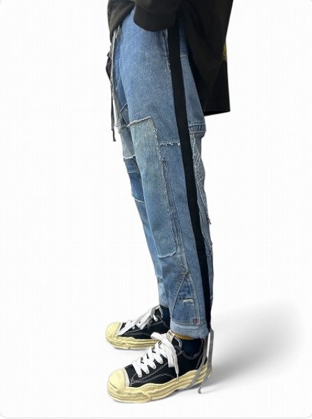 画像9: Greg Lauren MIXED DENIM TUX LOUNGE PANT (9)