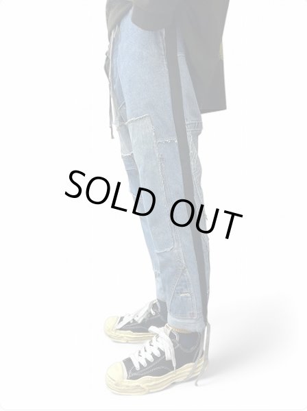 画像9: Greg Lauren MIXED DENIM TUX LOUNGE PANT (9)