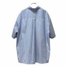 画像2: PLAN C STRIPED POPELINE S/S SHIRT (2)