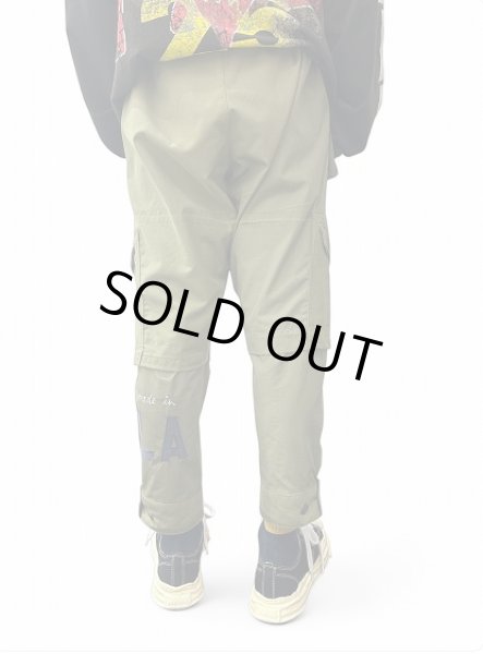 画像8: Greg Lauren CARGO CROPPED LOUNGE PANT (8)