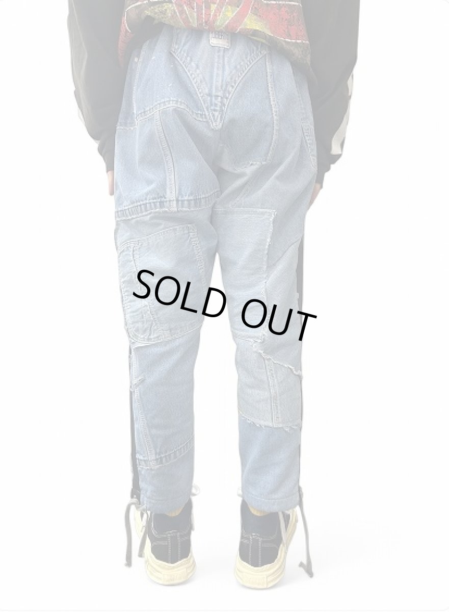 画像10: Greg Lauren MIXED DENIM TUX LOUNGE PANT (10)