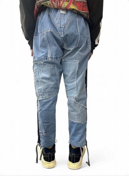 画像10: Greg Lauren MIXED DENIM TUX LOUNGE PANT (10)