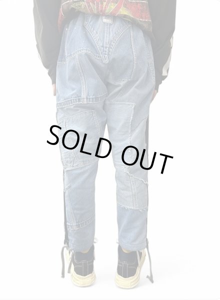 画像10: Greg Lauren MIXED DENIM TUX LOUNGE PANT (10)