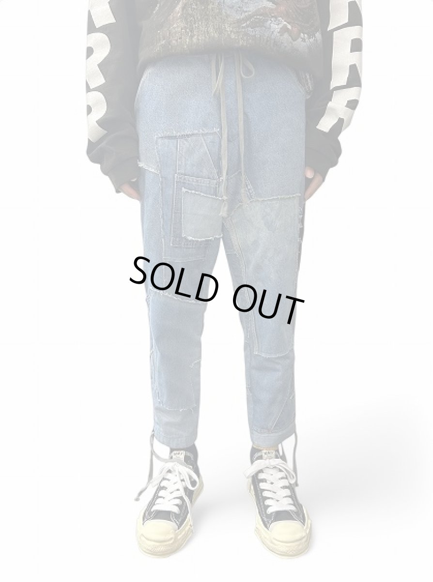 画像8: Greg Lauren MIXED DENIM TUX LOUNGE PANT (8)