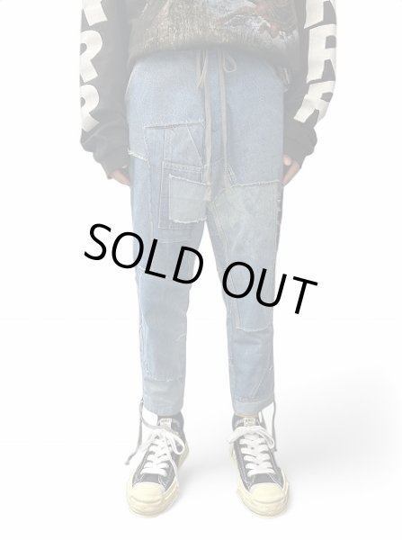 画像8: Greg Lauren MIXED DENIM TUX LOUNGE PANT (8)