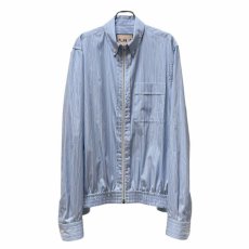 画像1: PLAN C STRIPED POPELINE L/S SHIRT (1)