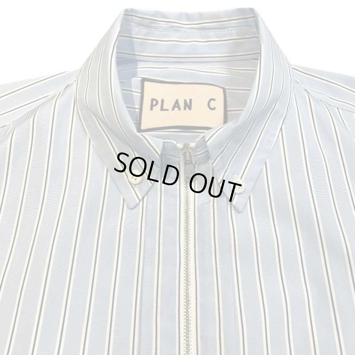 画像3: PLAN C STRIPED POPELINE L/S SHIRT (3)