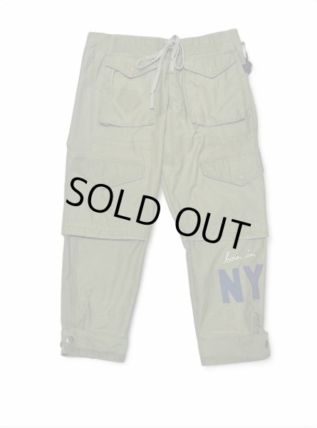 画像1: Greg Lauren CARGO CROPPED LOUNGE PANT (1)