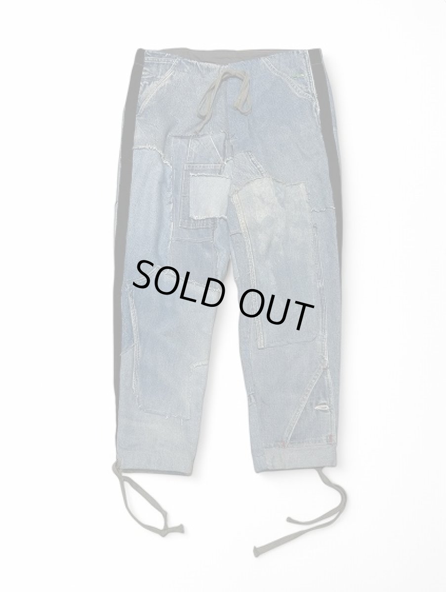 画像1: Greg Lauren MIXED DENIM TUX LOUNGE PANT (1)