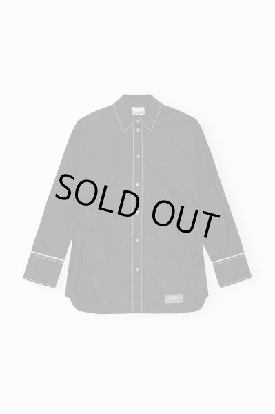 画像1: GANNI ガニー Cotton Poplin Raglan Shirt (1)