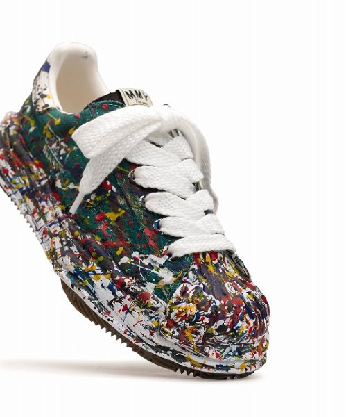 画像4: maison MIHARA YASUHIRO "BLAKEY" OG Sole Sputtering Paint Canvas Low-top Sneaker (4)