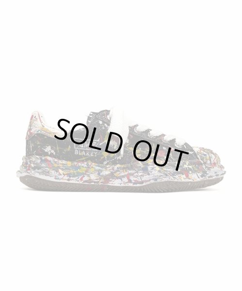 画像1: maison MIHARA YASUHIRO "BLAKEY" OG Sole Sputtering Paint Canvas Low-top Sneaker (1)