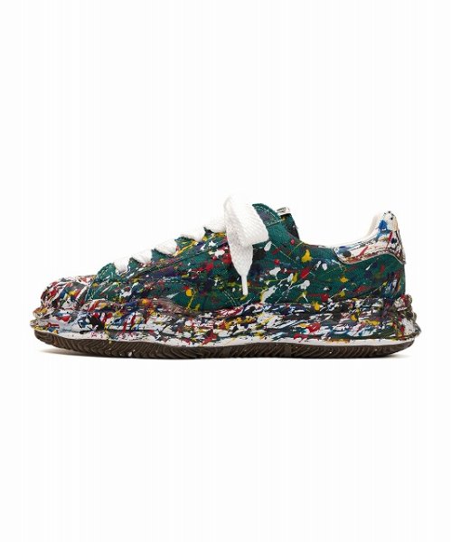 画像2: maison MIHARA YASUHIRO "BLAKEY" OG Sole Sputtering Paint Canvas Low-top Sneaker (2)