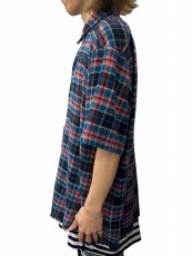 画像5: Greg Lauren Multicolor Boxy Plaid Shirt (5)