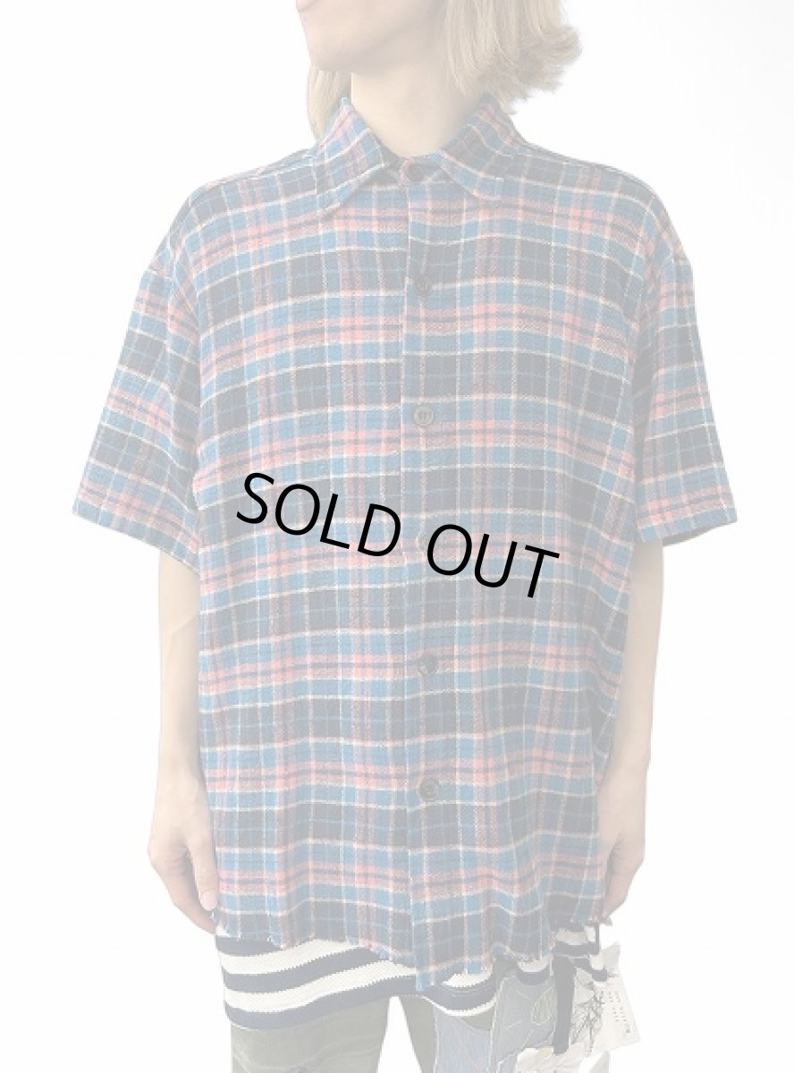 画像4: Greg Lauren Multicolor Boxy Plaid Shirt (4)